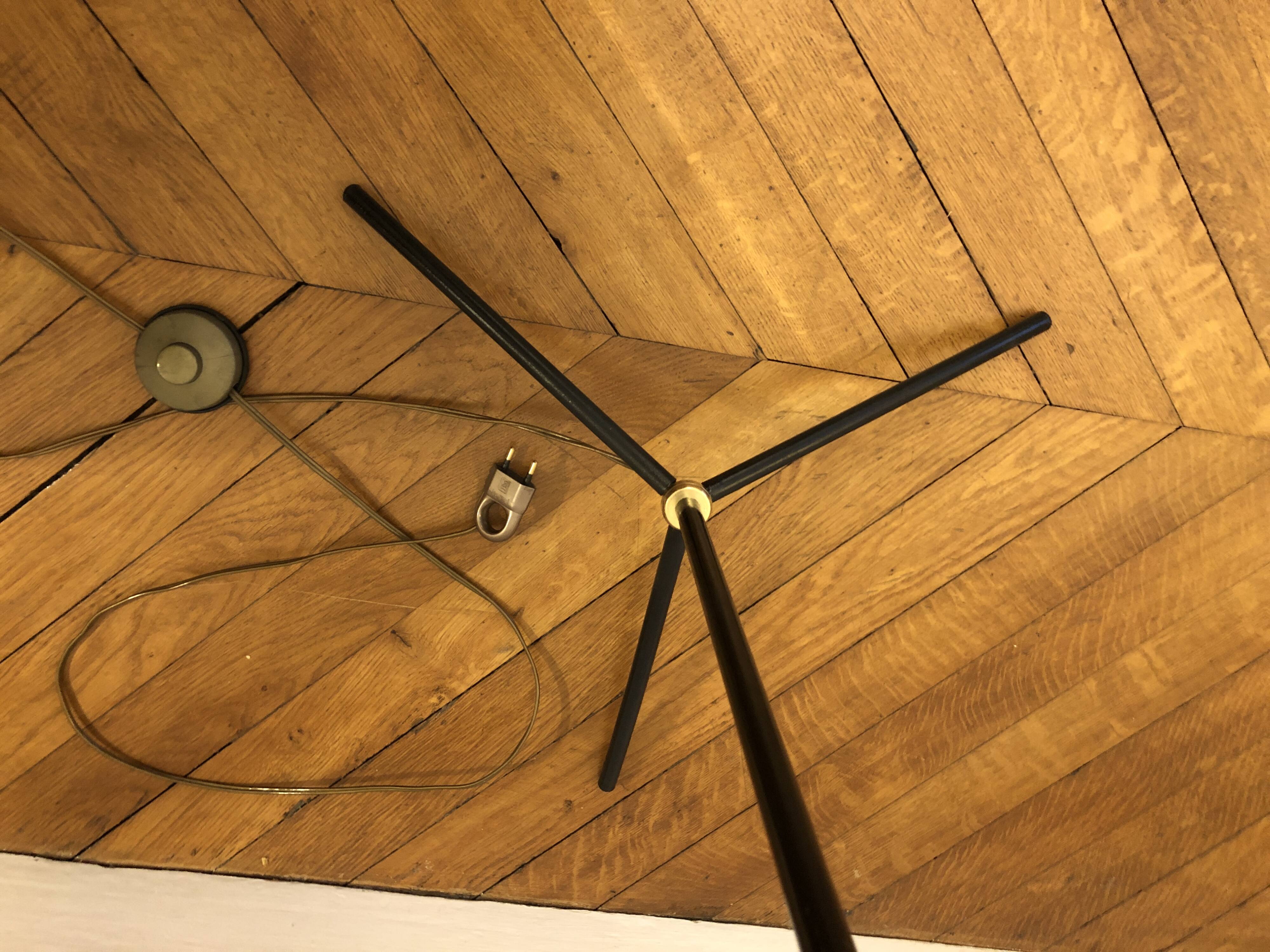 Lampadaire minimaliste tripode 1950