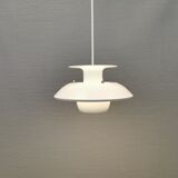 Small Danish hanging lamp in white colour