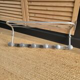 Porte-manteaux en aluminium  ( 6 patères) vintage