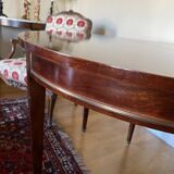 Table directoire demi lune acajou