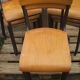 Set de 9 chaises d'école vintage