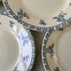 set of 6 dessert plates Terre de Fer St Amand model "Athens" XXth