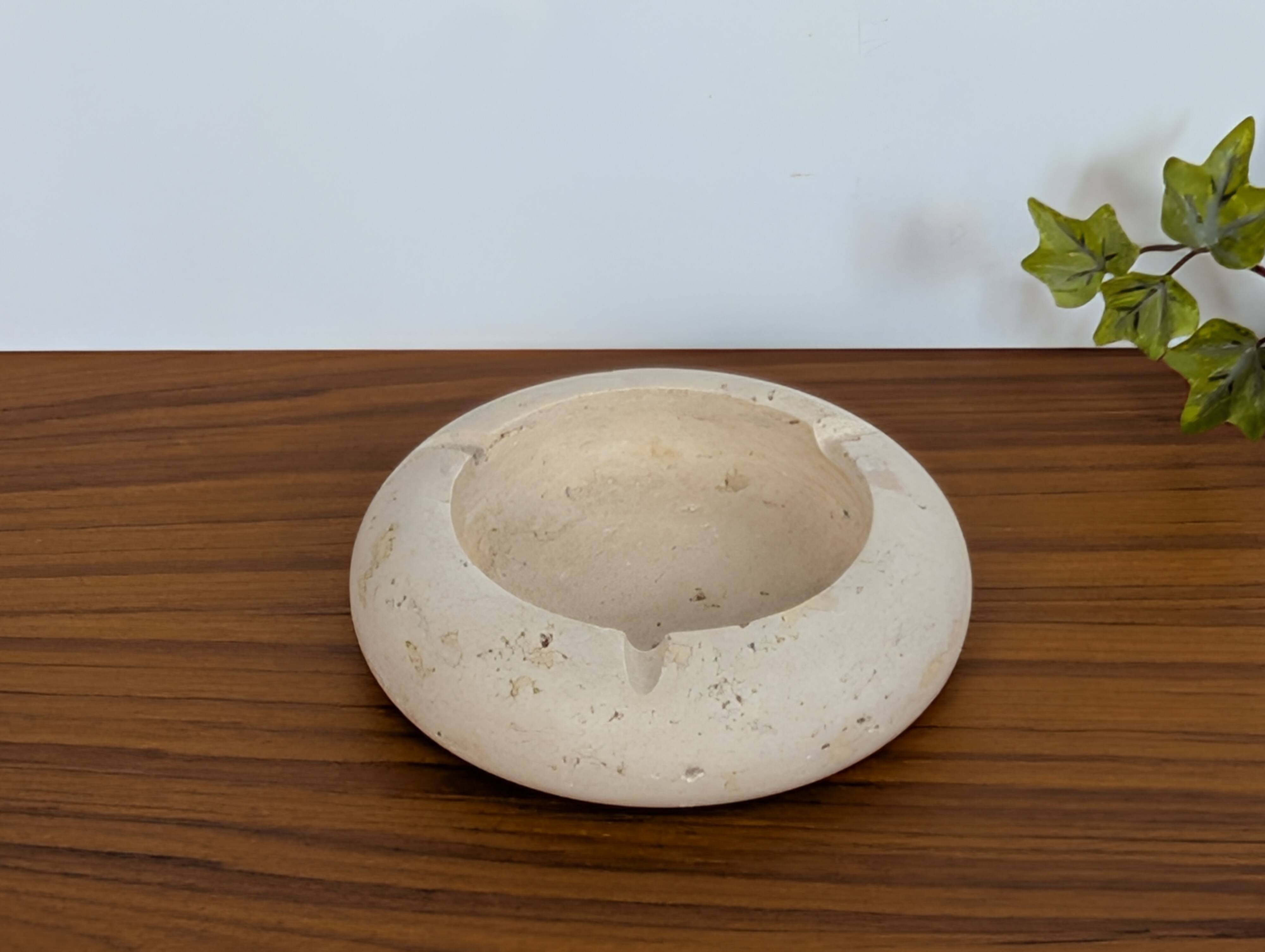 Travertine ashtray