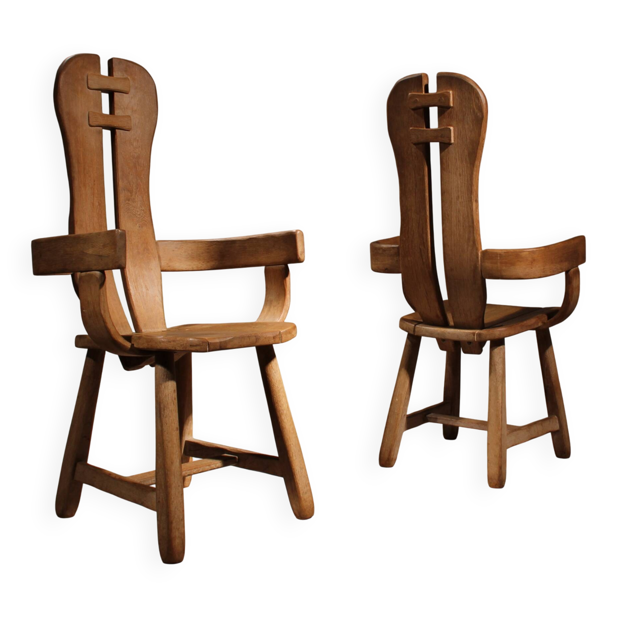 Two Brutalist Armchairs by De Puydt | Belgium 1970s