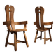 Two Brutalist Armchairs by De Puydt | Belgium 1970s