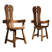 Two Brutalist Armchairs by De Puydt | Belgium 1970s