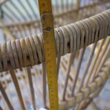 Vintage rattan armchair 1960