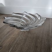 Vintage glass spiral trinket tray