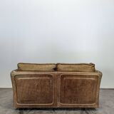 Roche Bobois 80s 2-seater leather sofa