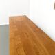 XL brutalist dining table in solid oak