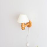 Swedish pine wall light, Solbackens Svarveri, Sweden, 1970s