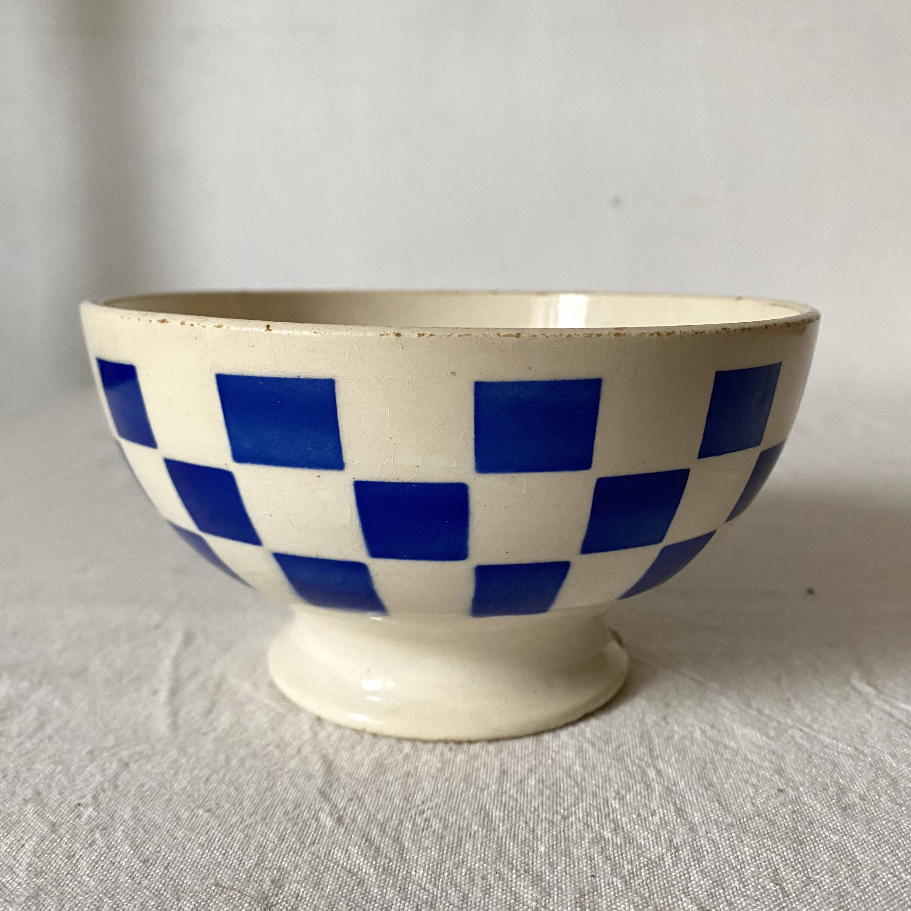 Old Badonviller checkerboard bowl