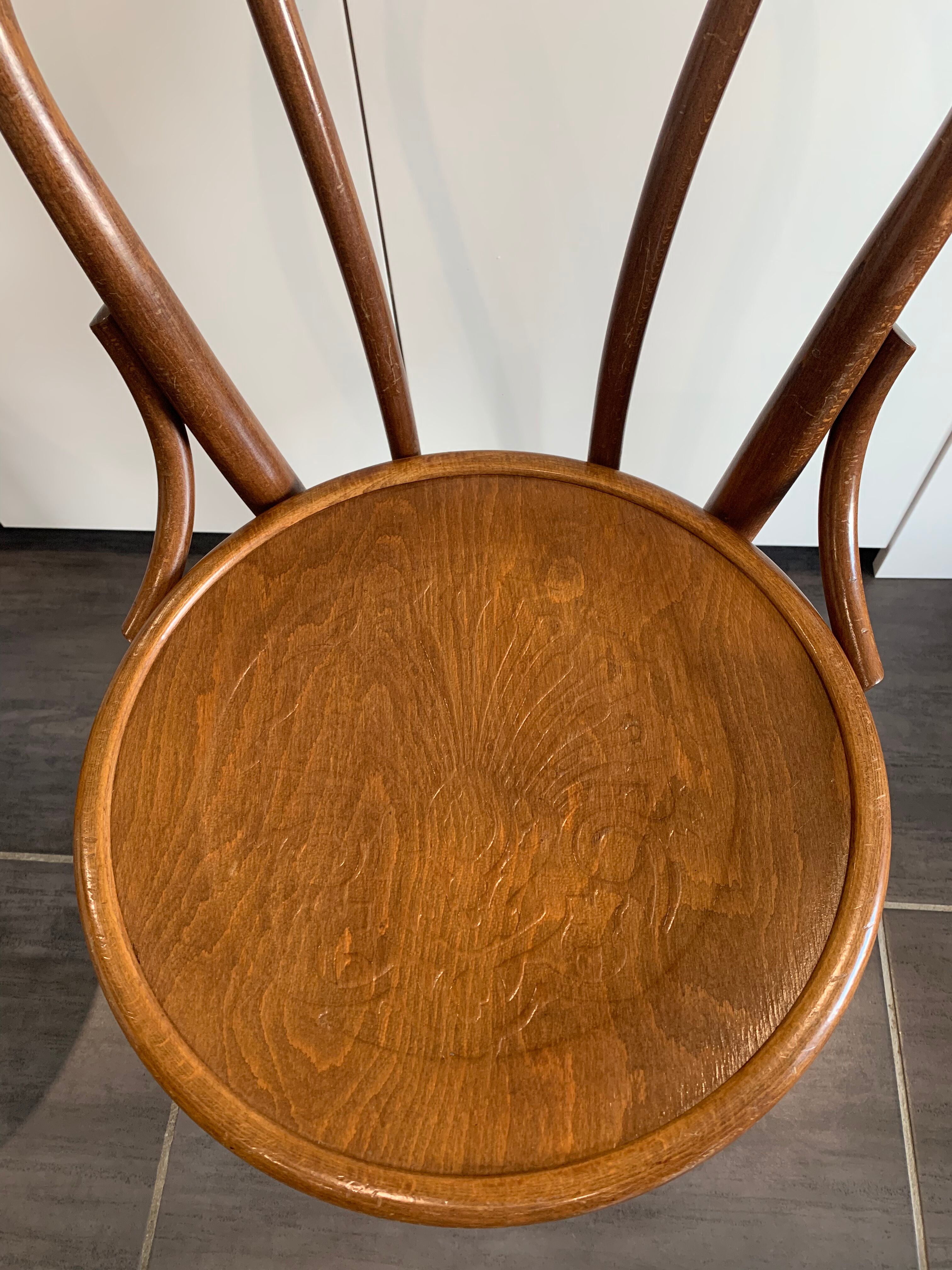 Series of 6 bistro chairs