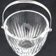 Baccarat Massena model, ice bucket, ice cubes, crystal, signed, excellent condition.
