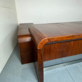 Vintage Danish design mid century wood steel Sibast executive desk