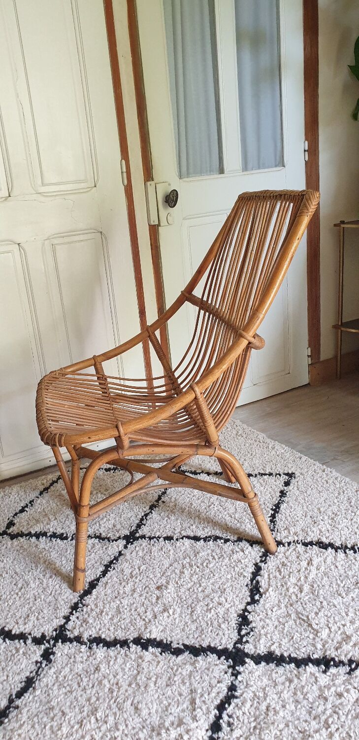 Rattan armchair