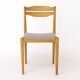 Ensemble de 6 chaises de salle à manger vintage des années 1970, chaises en hêtre et teck, milieu du siècle.