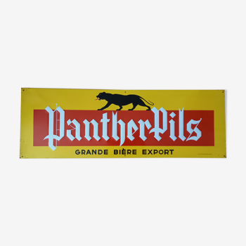Plaque publicitaire PantherPils années 50