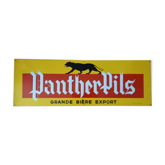 Plaque publicitaire PantherPils années 50