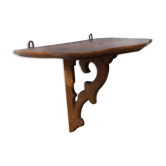 Carved wooden console shelf