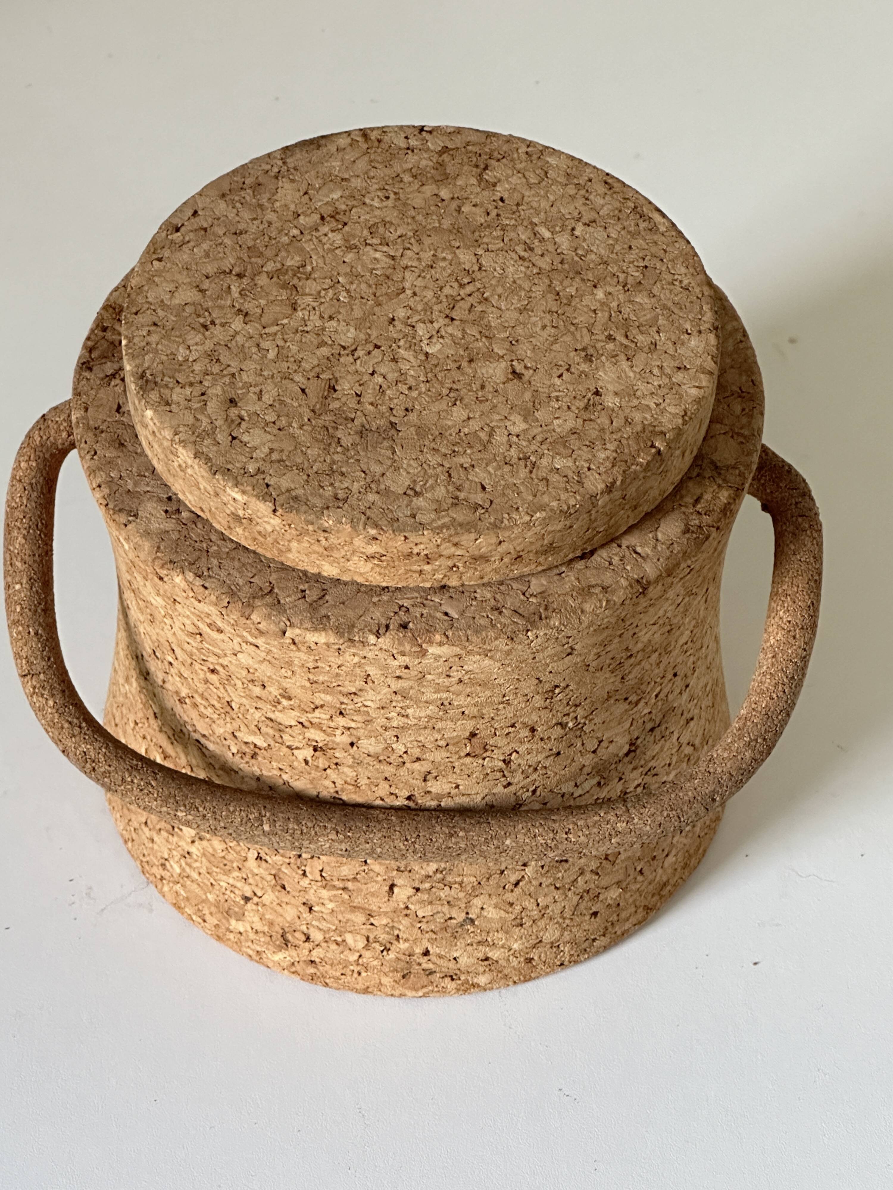 Vintage 60s design cork ice cube tray