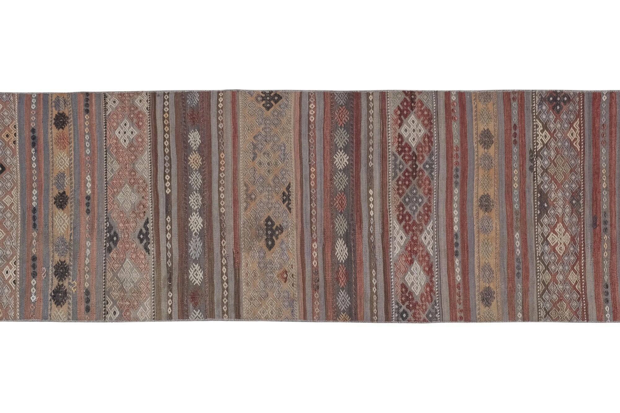 Vintage Turkish hallway rug 76x326 cm