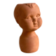Vintage terracotta kids head vase