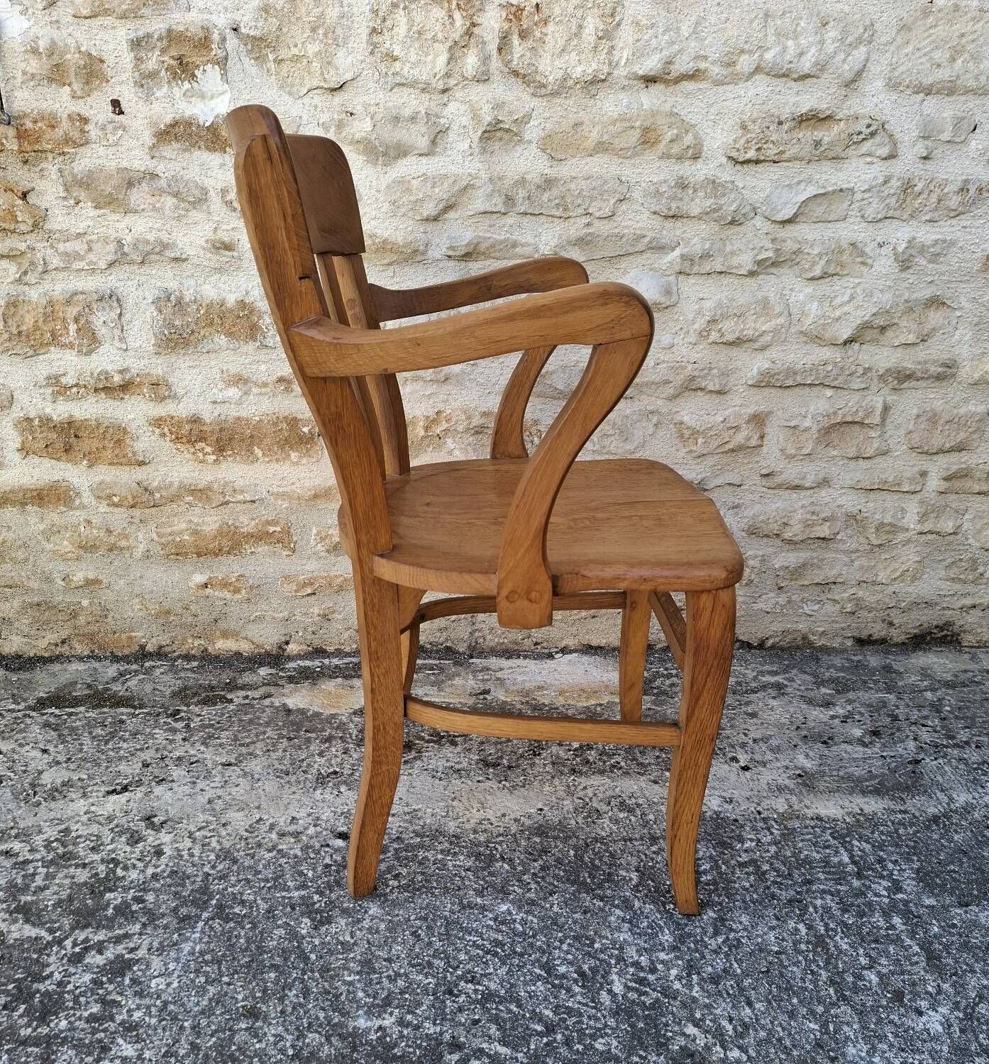 American oak armchair