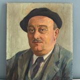 Old portrait signed Géo Lachaux from 1941