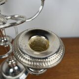 Original silver-plated candlestick with twisted arm, 1980