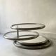 Removable coffee table in chrome, glass & mirror by Milo Baughman, design 1970.