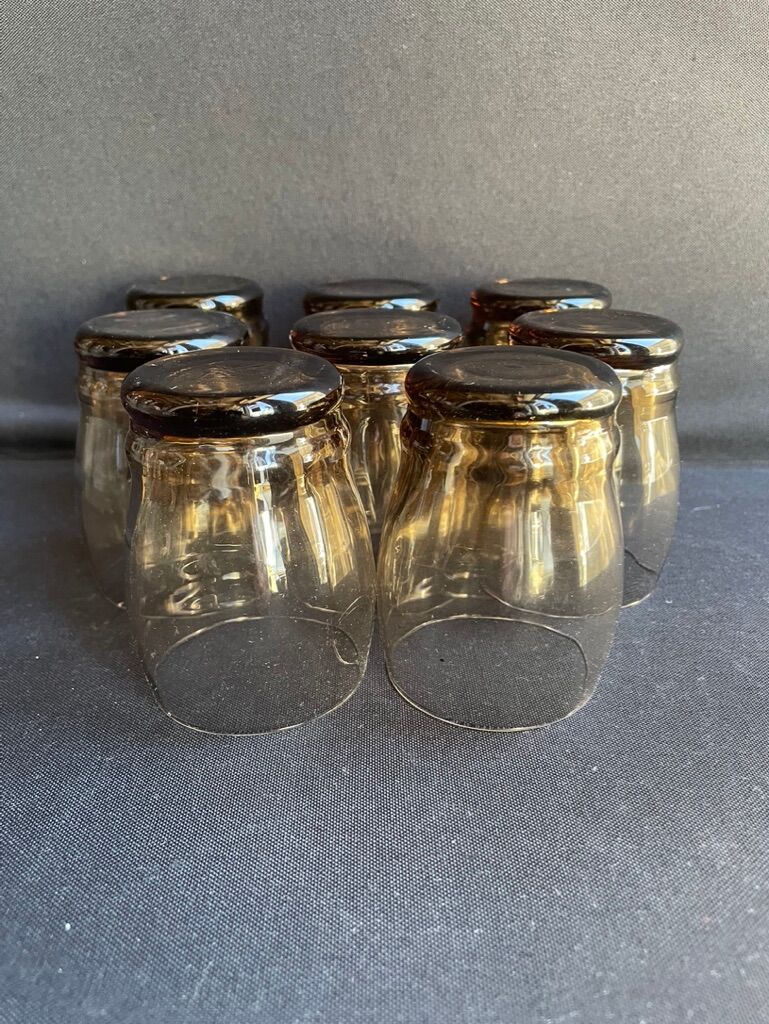 Liquor service smoked glass