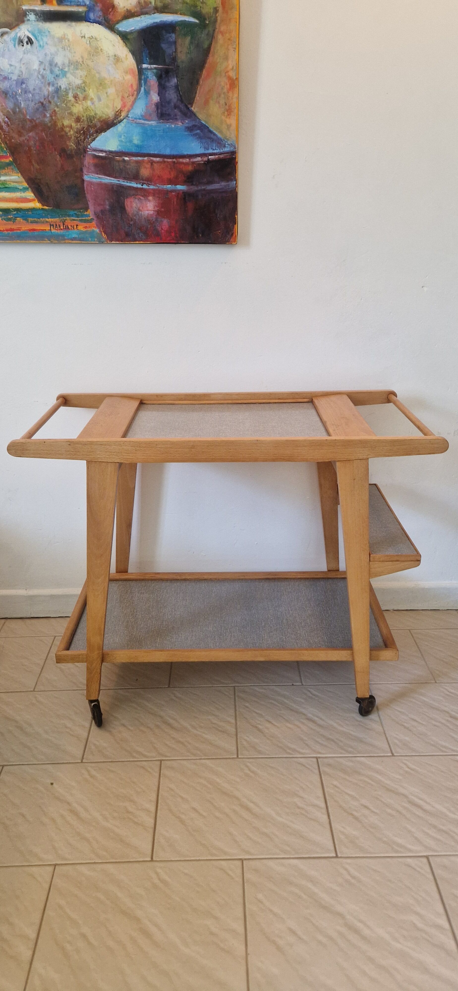 Vintage wooden sideboard from the 1970s.