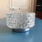 Plafonnier rond en verre ciselé