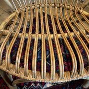 Pair of vintage rattan armchairs – 60s/70s design