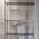 Design shelf in aluminum and smoked glass 70s/80s