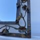 Wrought iron mirror with ivy Art Deco