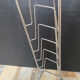 Vintage stainless steel vinyl door
