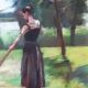 Jeune fille dans le parc