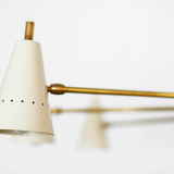 Asymmetrical chandelier sputnik white