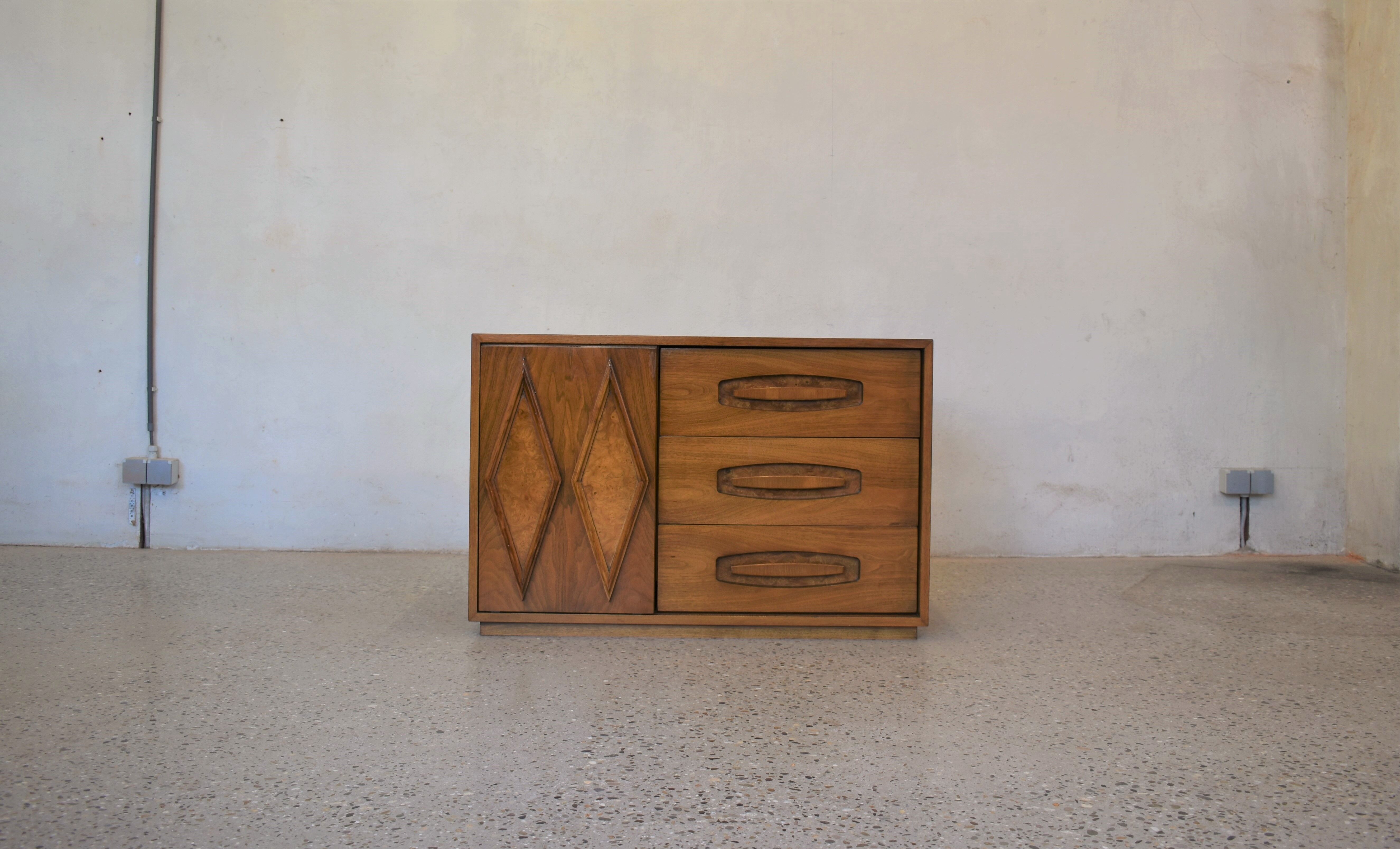 Art deco burl sideboard 1950
