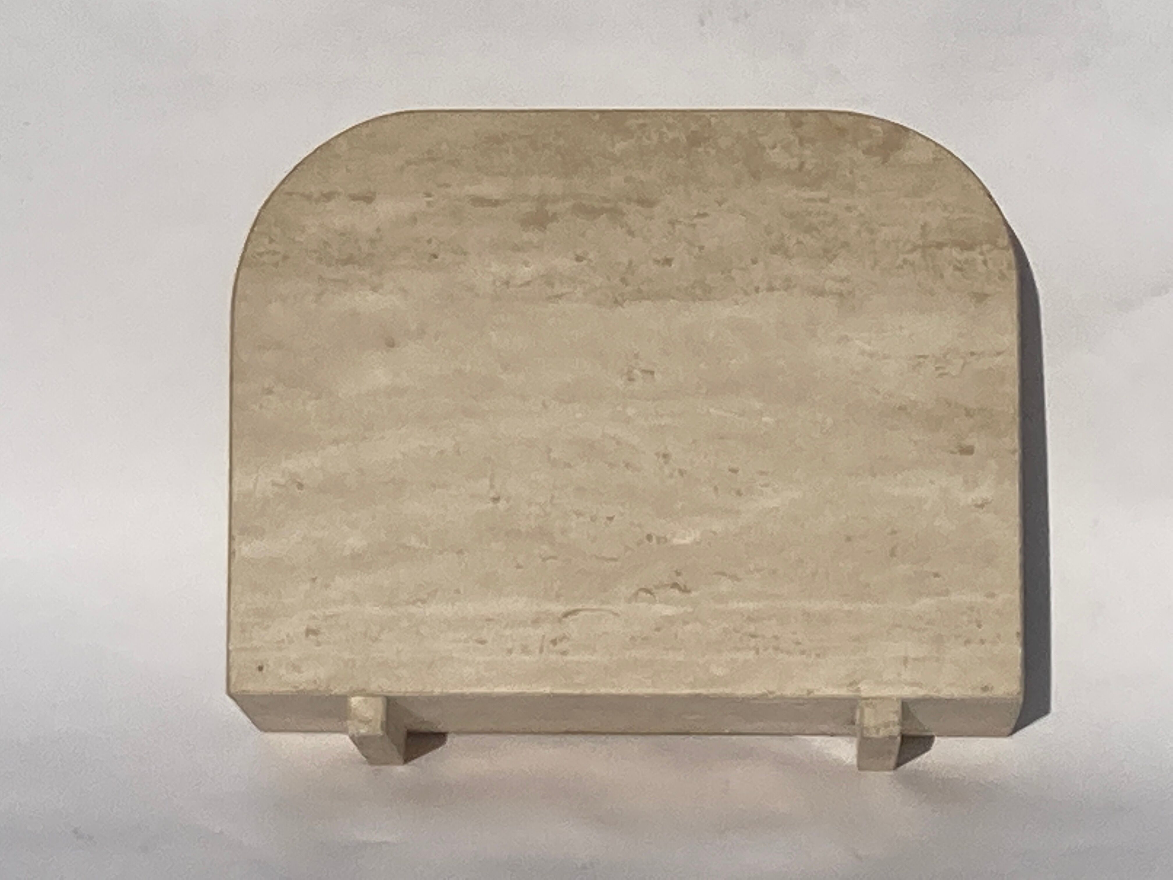 Travertin magazine rack