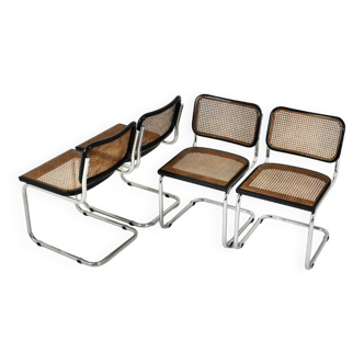 Chaises style B32 par Marcel Breuer, ensemble de 4