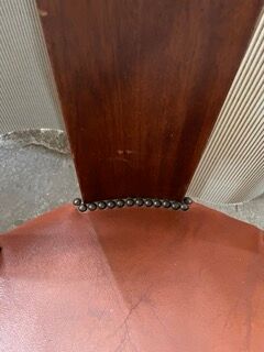 Vintage armchair art Deco - Hetre and leather