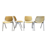 Suite of 4 “giancarlo piretti” chairs.