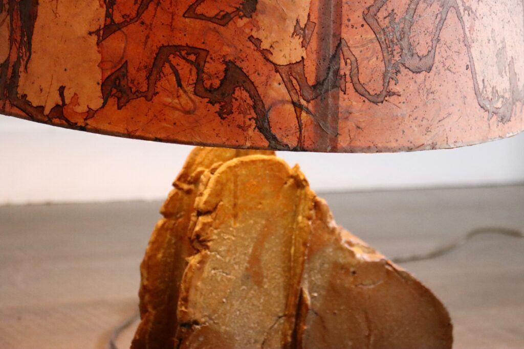 Vintage Marianne Koplin ceramic table lamp, Germany 1970s