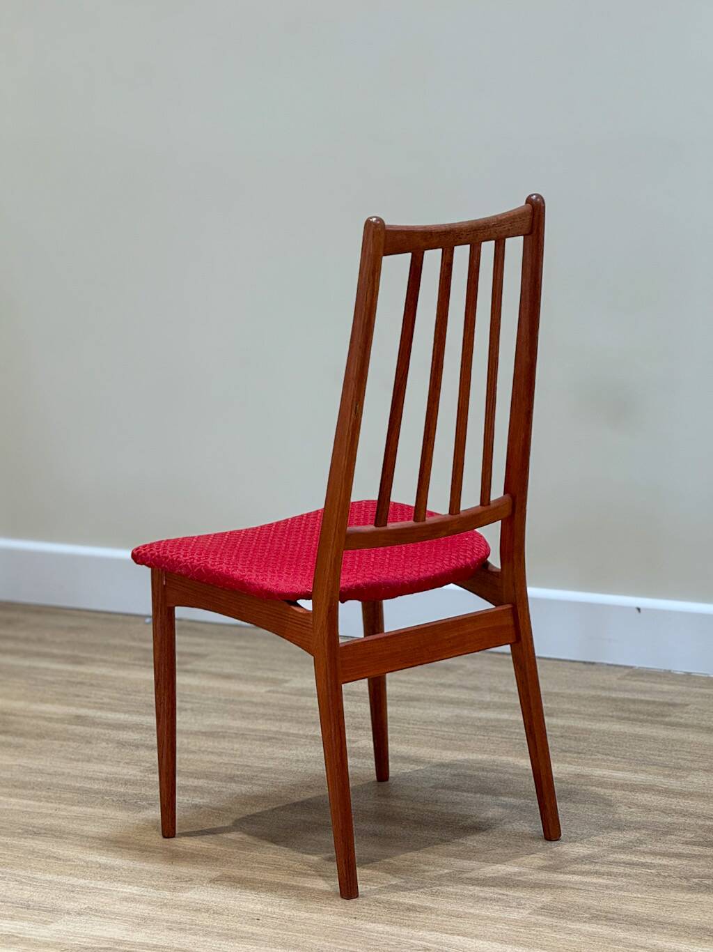 A Set Of Six Danish Dining Chairs (Original Condition And Uphosltery)
