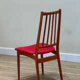 A Set Of Six Danish Dining Chairs (Original Condition And Uphosltery)