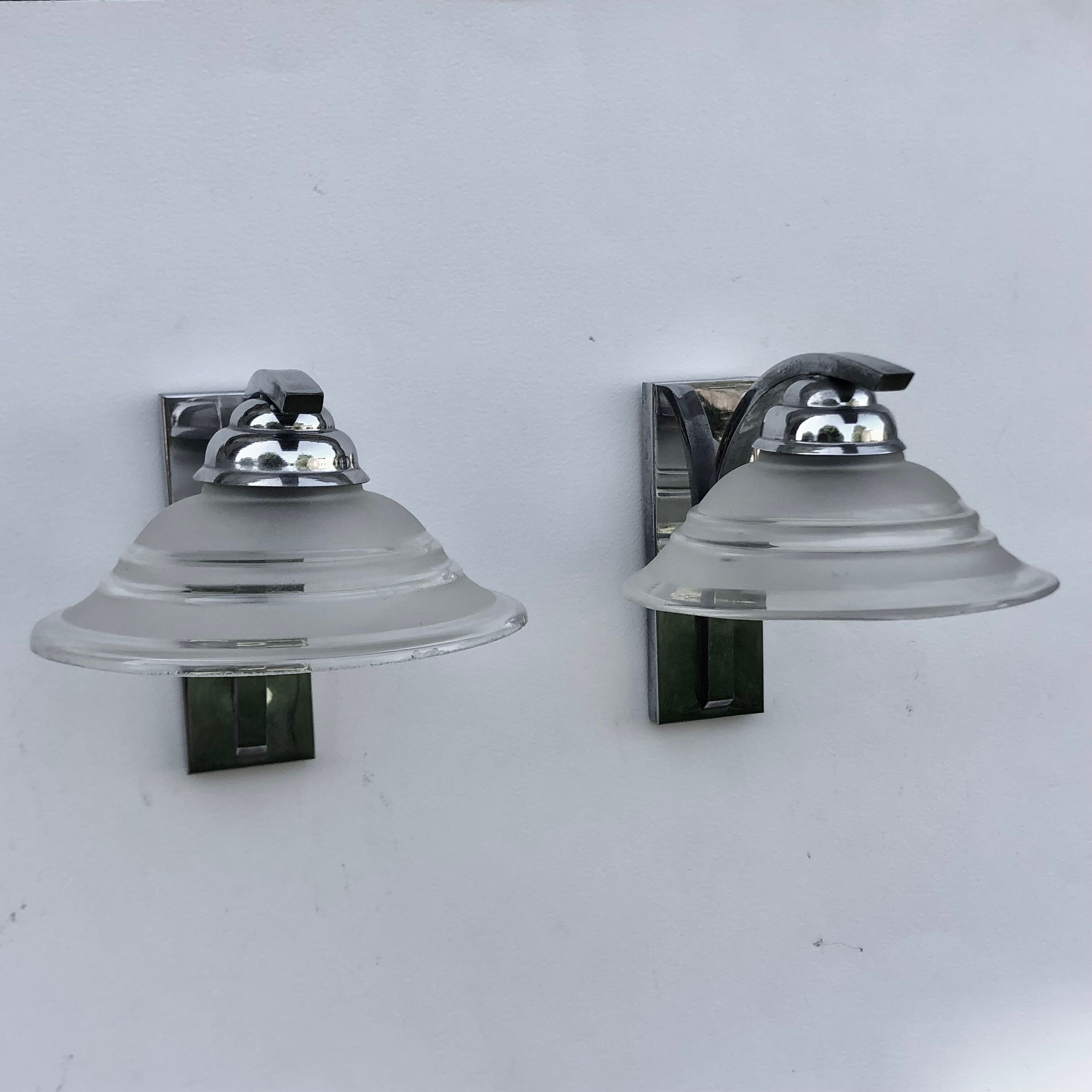 Pair of sconces, art deco