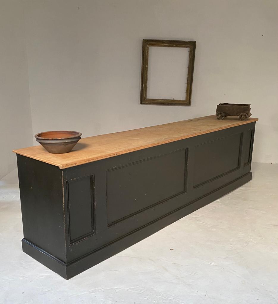 Antique victorian shop counter